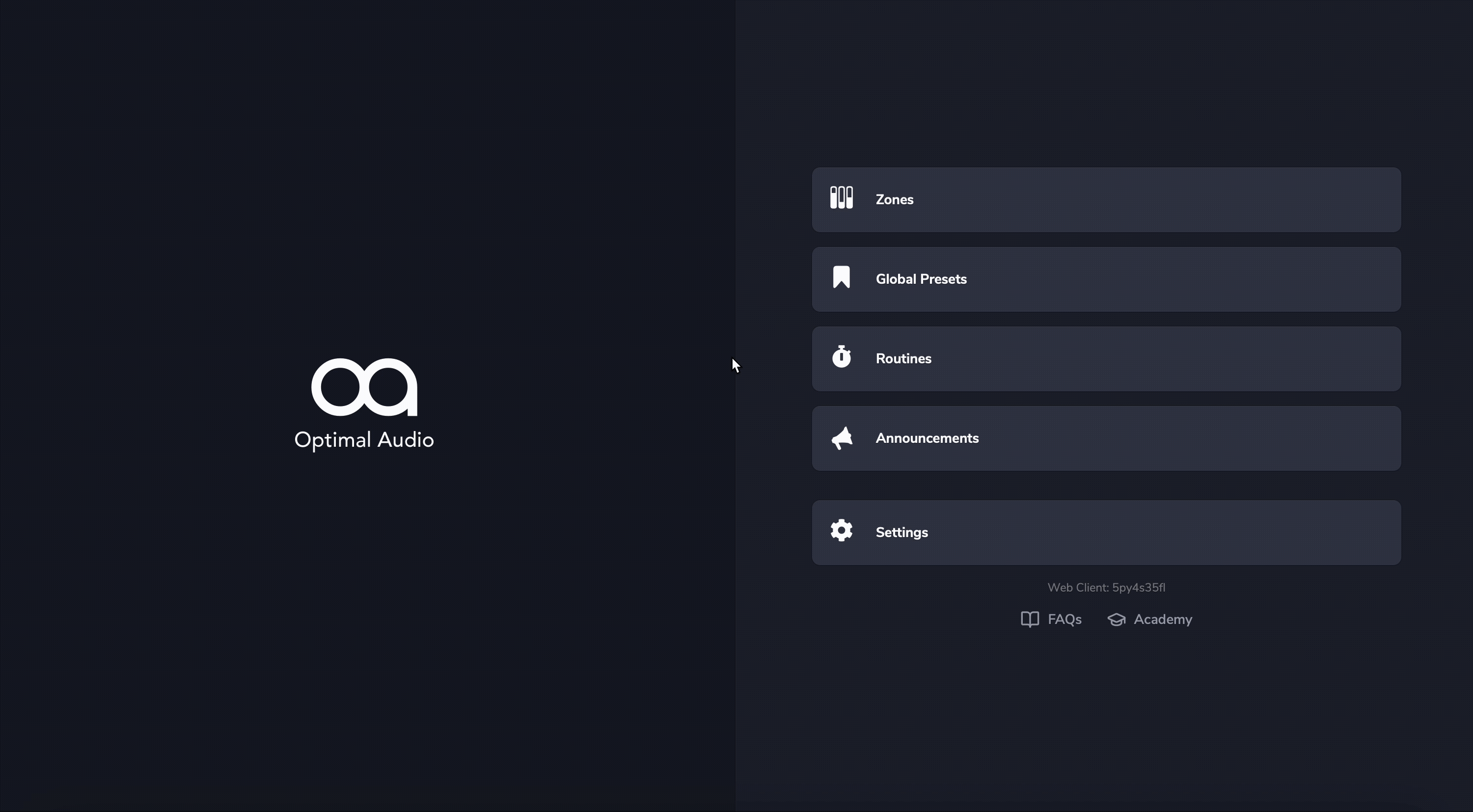 From WebApp home page, go to Settings, Microphones, System Mic 1 or 2 and select Microphone source.